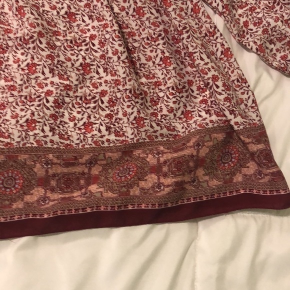 Max Studio open bell smock 3/4 length shirt - Picture 4 of 8